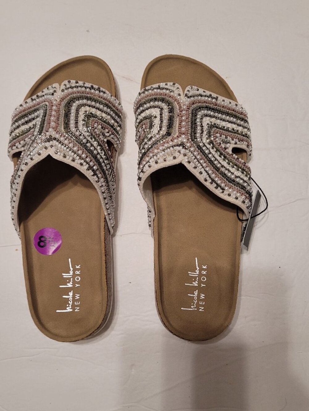 Nicole Miller New York Women’s Slide Sandals 8.5 New